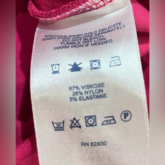 Lands' End Vibrant Pink Mini Dress Sleeveless Spring Feminine Petite - Picture 6 of 8